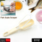 0112 Plastic Fish Scales Graters Scraper Fish Skin Brush Fish Cleaning Tool Scraping Scales Device With Cover Home Kitchen Cooking Tools 1 Pieces
