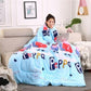 Winter Lazy Quilt with Sleeves—Cozy All-in-One Blanket for Bed, TV & Travel