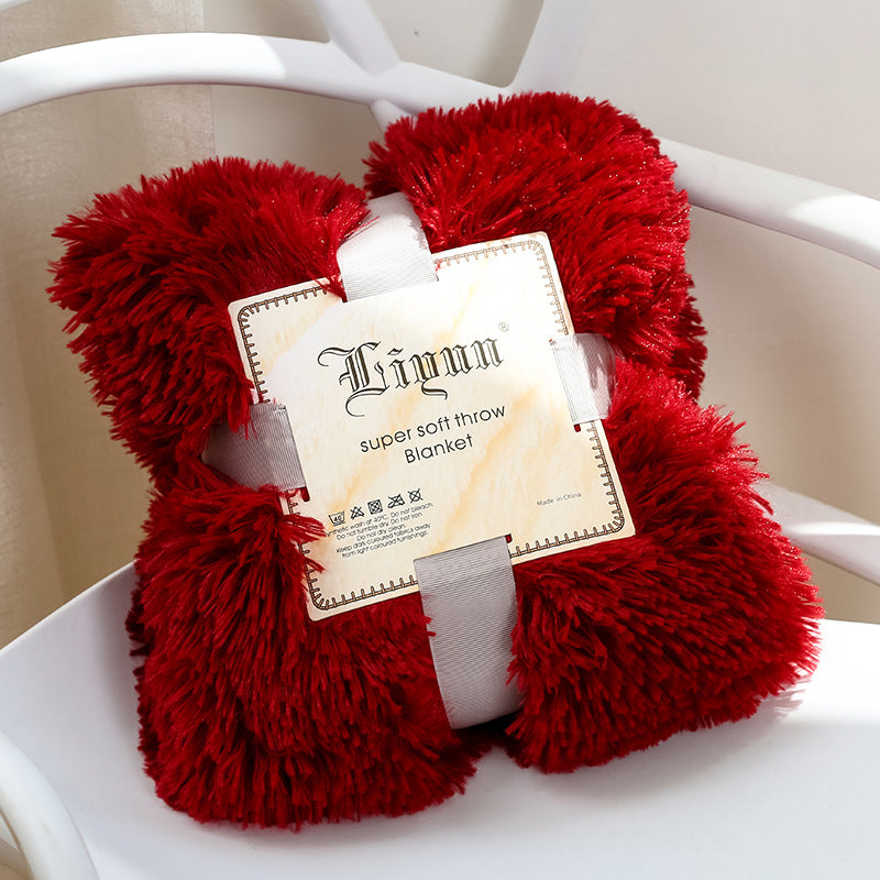 Super Soft Coral Fleece Blanket – Warm, Cozy Fluffy Sofa & Bedding Throw for Home, Travel & Hotel