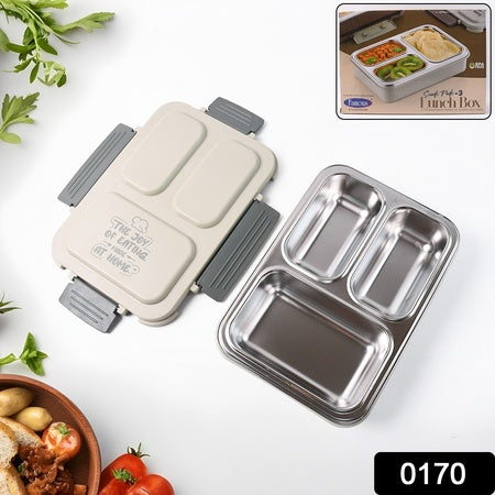 Lunch Box (200 Ml Each Container) With Attractive Stand - 4 Pcs