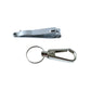 Stainless Steel Nail Clipper Set With Keychain Holder (2 Pc)