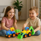 Funwoods Itsy Bitsy Construction Vehicle Toy Set For Kids - (8 Pc)