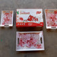 2292 Plastic Rectangular Shape Flower Printed Design Serving Tray 3 Pcs Home And Kitchen Use (3 Pcs Set)