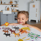 Animal Kingdom Plastic Toy Set For Kids (14 Pc)
