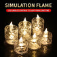 24 Pcs Flameless And Smokeless Decorative Acrylic Candles Transparent Led Tea Light Candle For Gifting House Diwali Christmas Festival Events Decor Candles