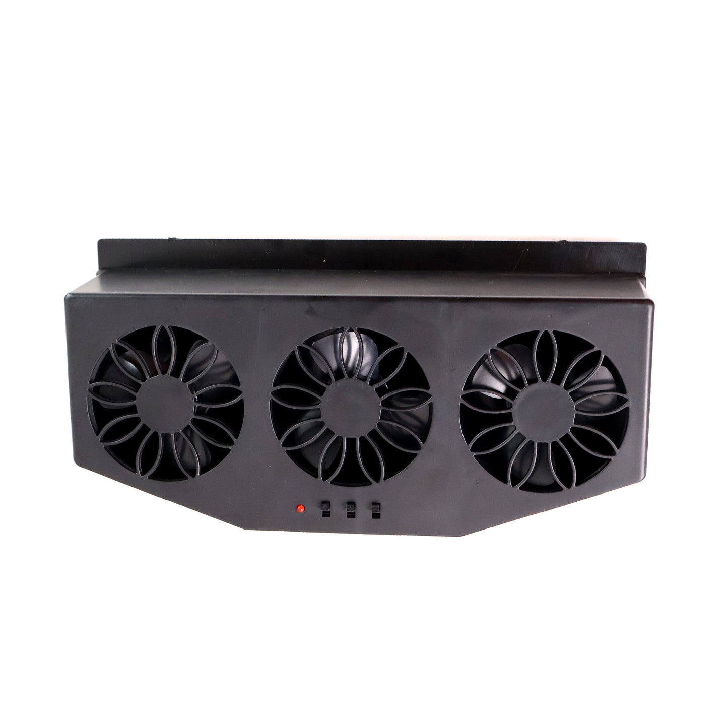 Triple Fan Solar Powered Car Exhaust Ventilation System With Usb Charging
