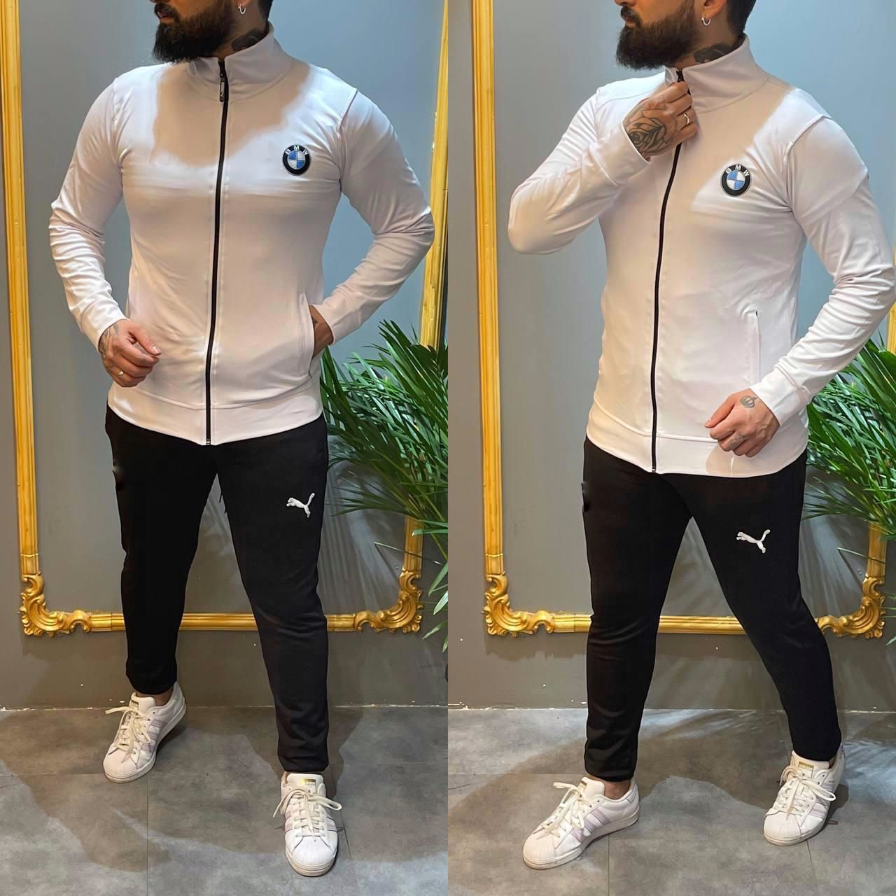 Premium Lycra Dryfit Full Sleeve Tracksuit for Men – Upper & Lower Gym Wear Set