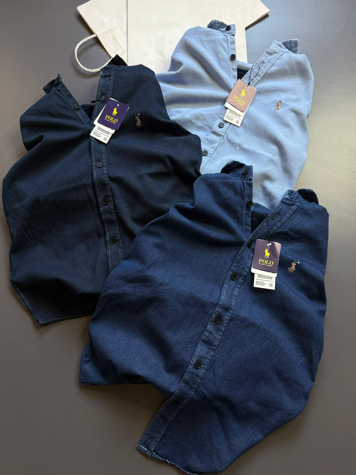Premium Quality RL Polo Denim Shirt for Men – 100% Cotton | Heavy Denim | Comfort Fit