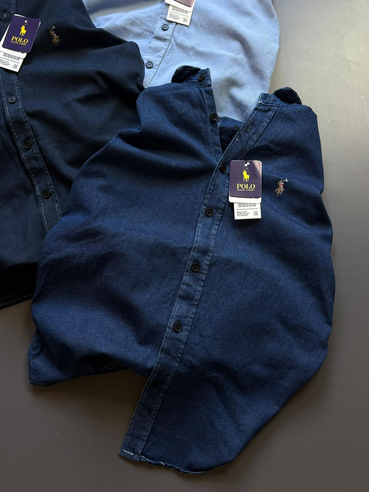Premium Quality RL Polo Denim Shirt for Men – 100% Cotton | Heavy Denim | Comfort Fit