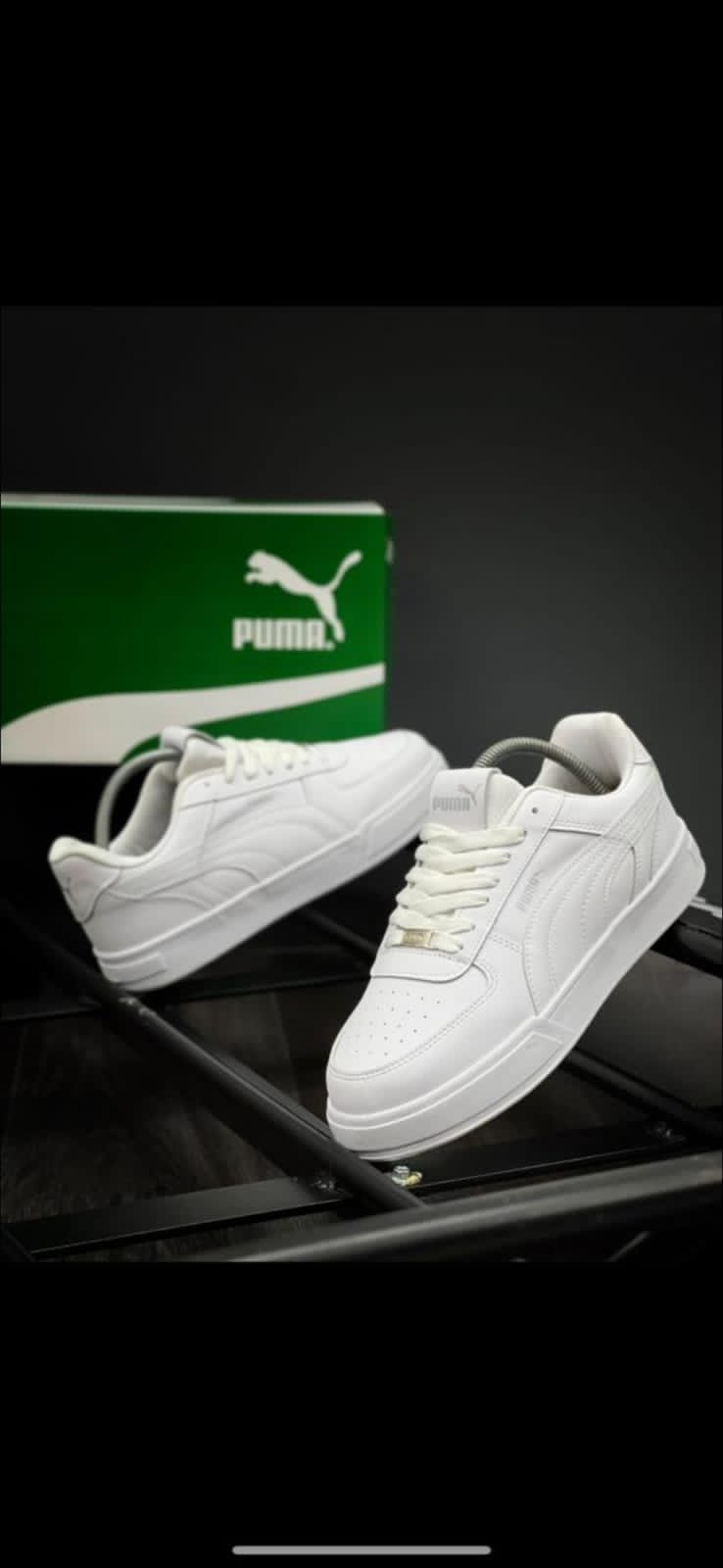 PUMA Premium White Sneakers — Clean, Comfortable, Everyday | MF