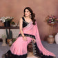 Netra Fashion A94 Heavy Georgette Silk Embroidered Saree with Blouse (SCG)