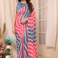 Netra Fashion Georgette Silk Printed Ready-to-Wear Saree with Lace Border (SCG)