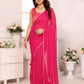 Netra Fashion Georgette Silk Printed Ready-to-Wear Saree with Lace Border (SCG)