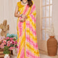 Netra Fashion Georgette Silk Printed Ready-to-Wear Saree with Lace Border (SCG)