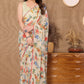 Netra Fashion Georgette Silk Printed Ready-to-Wear Saree with Lace Border (SCG)