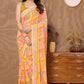 Netra Fashion Georgette Silk Printed Ready-to-Wear Saree with Lace Border (SCG)