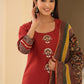 Pure Heavy Cotton Embroidered Kurti Set with Pant & Dupatta | Ethnic Wear