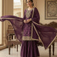 Eid Exclusive GMY Silk Sequence Embroidered Sharara Set with Dupatta | Wedding & Festive Wear