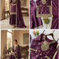 Eid Exclusive GMY Silk Sequence Embroidered Sharara Set with Dupatta | Wedding & Festive Wear