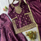 Eid Exclusive GMY Silk Sequence Embroidered Sharara Set with Dupatta | Wedding & Festive Wear