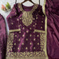 Eid Exclusive GMY Silk Sequence Embroidered Sharara Set with Dupatta | Wedding & Festive Wear