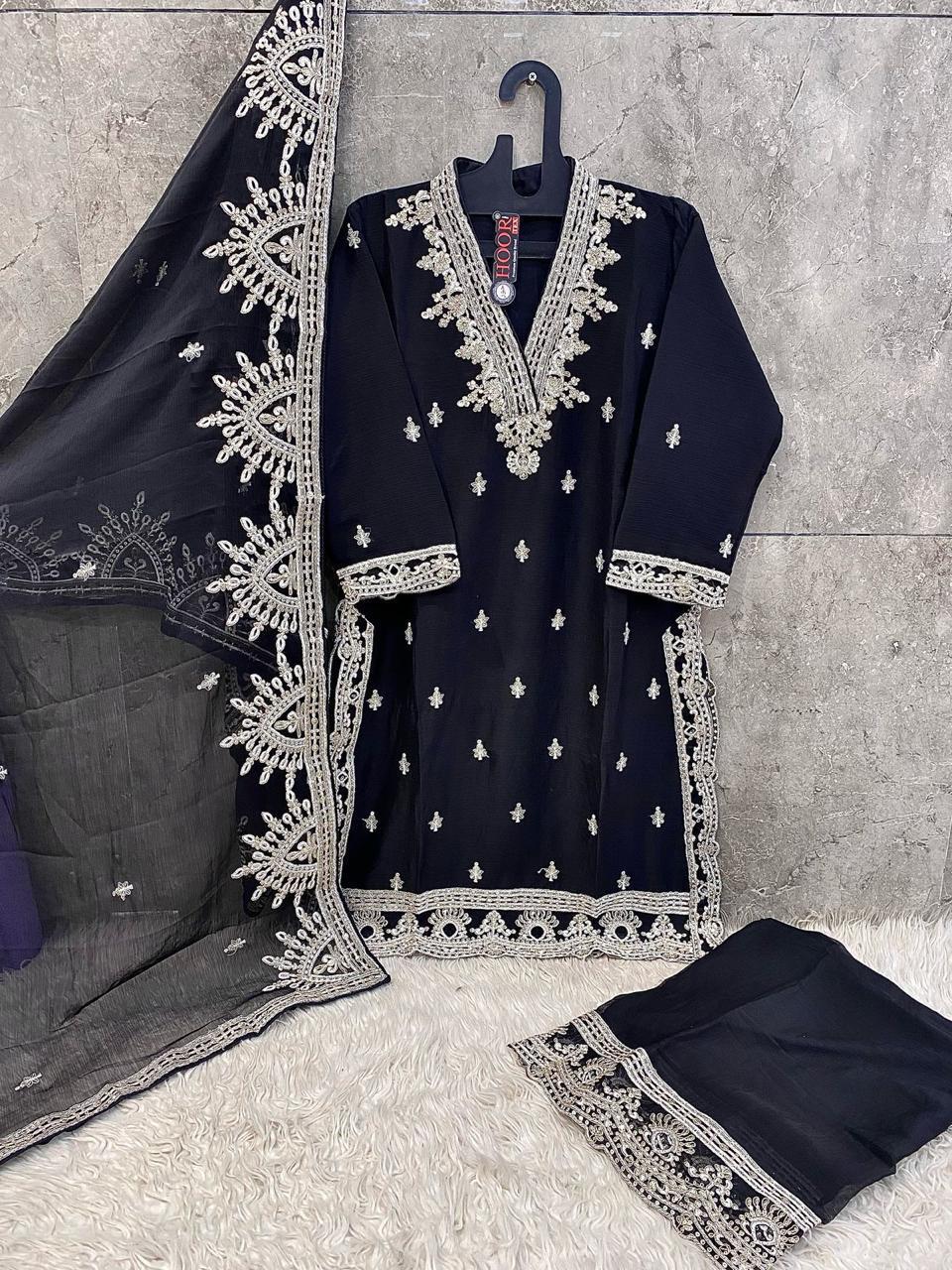 HOOR TEX – HF-96 Premium Pakistani Chiffon Suit Collection |NC