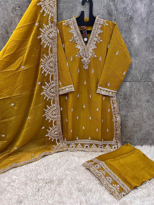 HOOR TEX – HF-96 Premium Pakistani Chiffon Suit Collection |NC