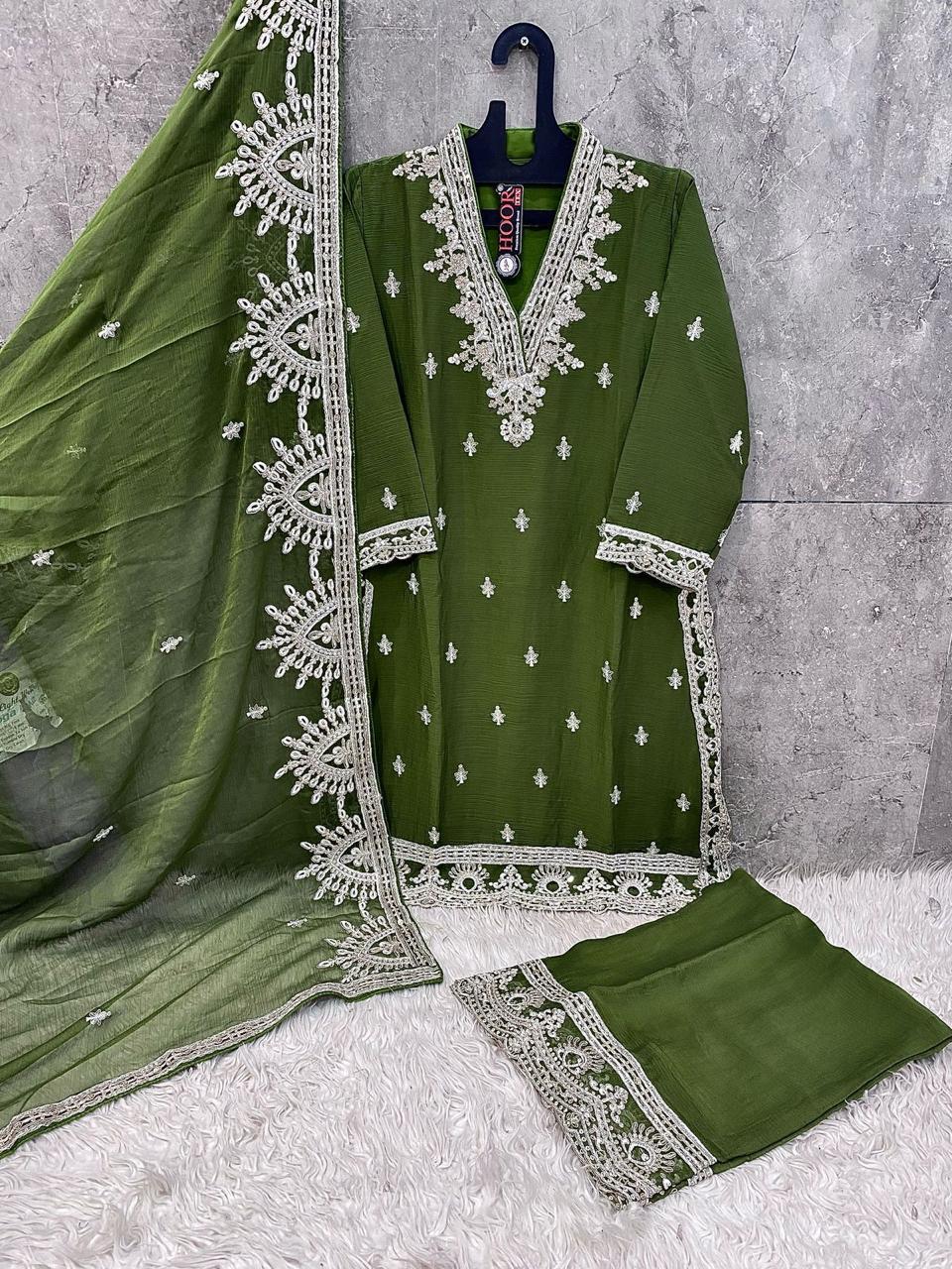 HOOR TEX – HF-96 Premium Pakistani Chiffon Suit Collection |NC