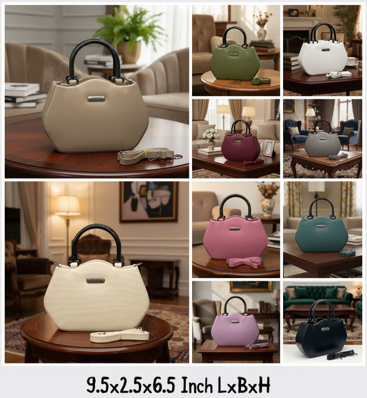 Adorable PU Leather Sling Bag for Women & Girls | Stylish Handbag with Long Strap | ZR