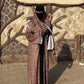 Luxury Printed Pashmina Abaya with Matching Stole & Inner | Premium Summer Cotton Linen Blend Modest Wear | Designer Islamic Abaya for Women | AF