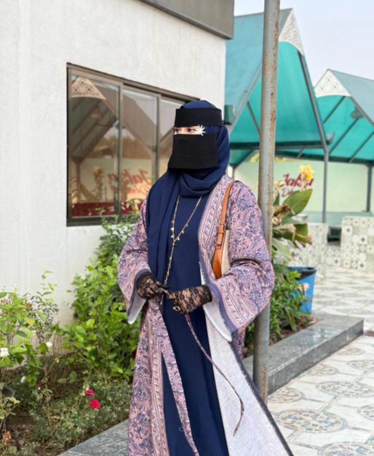 Luxury Printed Pashmina Abaya with Matching Stole & Inner | Premium Summer Cotton Linen Blend Modest Wear | Designer Islamic Abaya for Women | AF