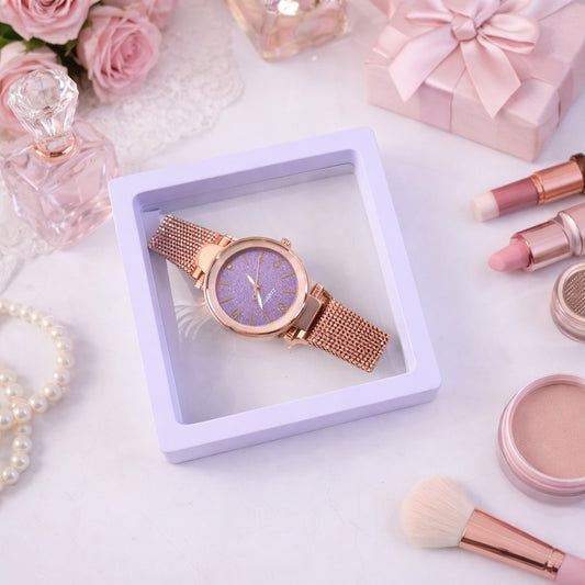 Elegant Womens Analog Wrist Watch With Display Box