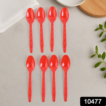 Reusable Home Dining Plastic Spoons (8 Pc)