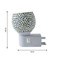 Decorative Star Pattern Mosaic Glass Plug-in Night Lamp (1 Pc)