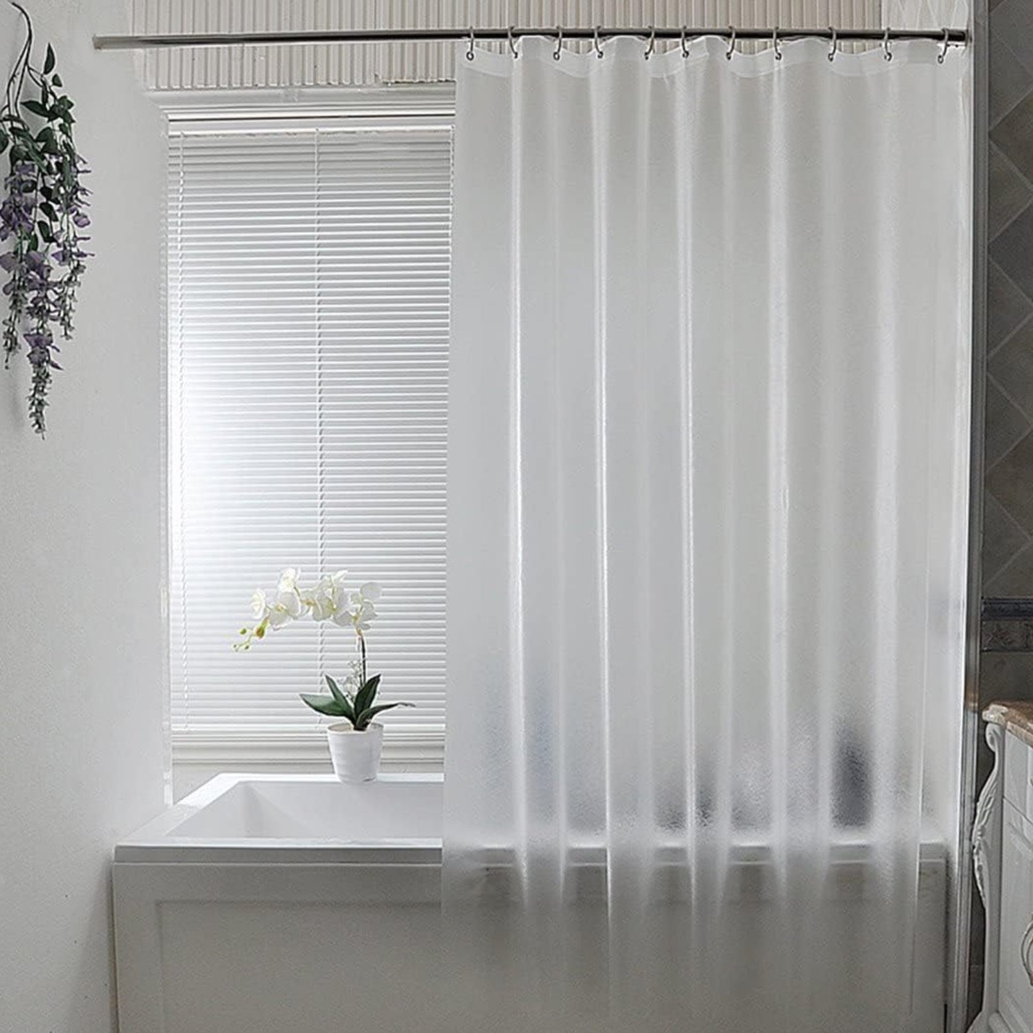 Waterproof Anti-mildew Frosted Shower Curtain (Standard Fit  5179 Inch)