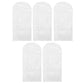 Pack Of 5 Hanging Garment Cover Bags For Wardrobe (60  120 Cm)