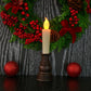 Premium Led Flameless Candle With Holder (1 Pc)