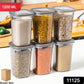 Plastic Multipurpose Kitchen Storage  Fridge Container (1200 Ml 6 Pc)