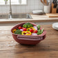 Supermom Kitchen Colander With Foldable Handle And Drain Base