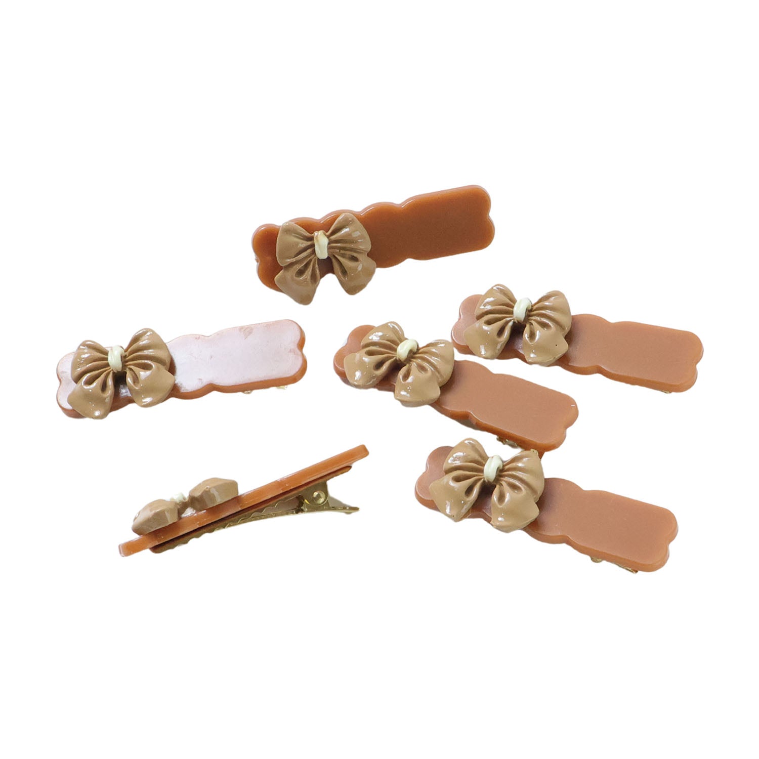 Elegant Bow Design Premium Fashion Hair Clips (6 Pc)