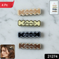 Elegant Design Hair Clips (4 Pc)