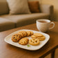 Plastic Square Dinner  Serving Plate  20 Cm (1 Pc)
