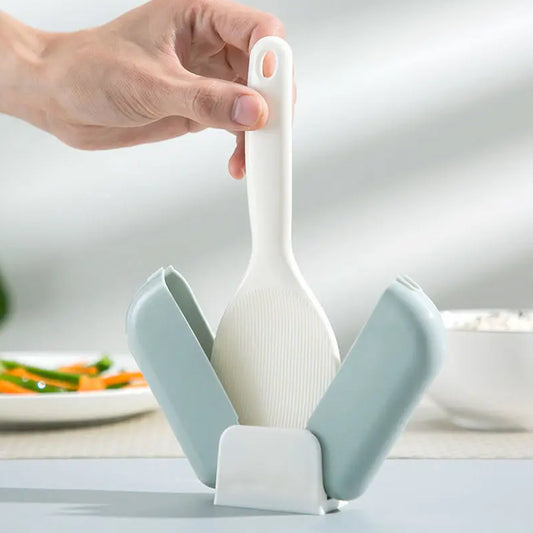 Automatic Open  Close Kitchen Rice Spoon Holder With Dust Cover