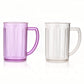 5579 Stylish Juice Glass With Handle Water Glass Beer Glass Milk Shake Glass Multipurpose Glass Plastic Beer Mug Unbreakable Beer Tasting Glasses Clear Juice Glasses Suitable For Kids (2 Pc)