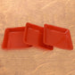 5563 Square Plastic Halwa Dinner Plate Snacks  Breakfast Restaurant Serving Trays Home School Coffee Hotel Kitchen Office (3 Pcs Set)