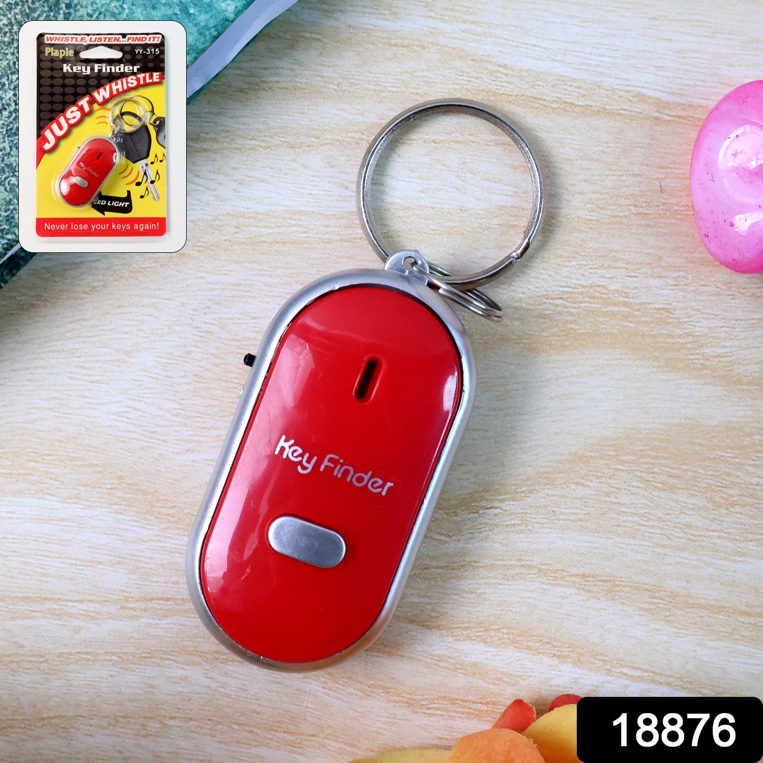 Key Finder Anti Key Lost Key Chain Whistle Induction (1 Pc)