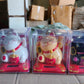 Solar Powered Happy Cat Beautiful With Arm Waves Wealth Cat (1 Pc  Mix Color)