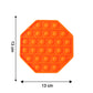 Premium Hexagon Shape Silicone Pop It Fidget Toy (1 Pc)