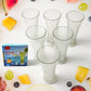 8219 High Quality Faluda Ice Cream Juicer And Water Glasses Set Of 6 Transparent Drinking Water Glasses Stylish Glasses For Faluda Water Juice Glass Set Of 6 Pcs (300 Ml Approx)