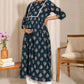 Floral Printed Notch Neck A-Line Maternity Kurta